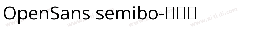 OpenSans semibo字体转换